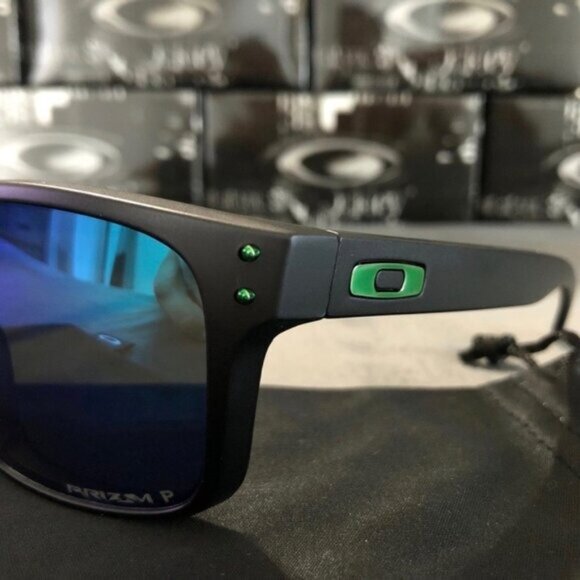 OO9102 Oakley Holbrook Jade Iridium Prizm Polarized Sunglasses - Picture 8 of 9